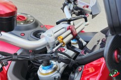 CNC Racing Halter fr hlins Lenkungsdmpfer Ducati Multistrada V4 & V4S fr OEM Lenkerklemmung