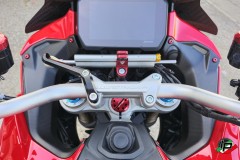 CNC Racing Halter fr hlins Lenkungsdmpfer Ducati Multistrada V4 & V4S fr OEM Lenkerklemmung