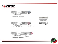 DBK Special Parts Fubremshebel BMW R1300GS